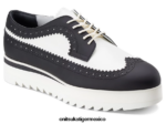 Onitsuka Tiger zapatos 4P8D6N577 blanco negro mujer acento irlandés - Image 4