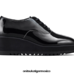 Onitsuka Tiger zapatos 4P8D6N579 negro mujer cuña-o