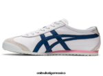 Onitsuka Tiger zapatos 4P8D6N584 blanco/azul independencia mujer México 66 - Image 4