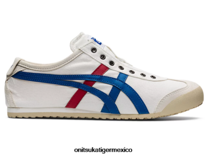 Onitsuka Tiger zapatos 4P8D6N63 blanco/tricolor unisexo México 66 sin cordones