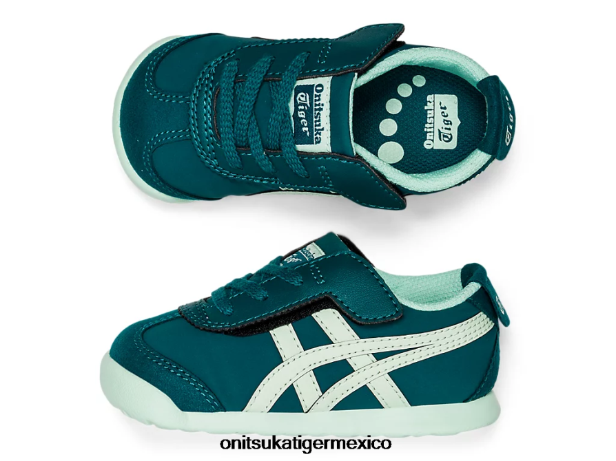 Onitsuka Tiger zapatos 4P8D6N643 pino aterciopelado/tinte menta niños México 66 - Image 8