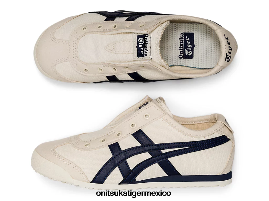 Onitsuka Tiger zapatos 4P8D6N644 abedul/medianoche niños México 66 sin cordones - Image 8
