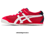 Onitsuka Tiger zapatos 4P8D6N645 clásico rojo/blanco niños México 66 - Image 4