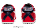 Onitsuka Tiger zapatos 4P8D6N645 clásico rojo/blanco niños México 66 - Image 5