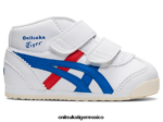 Onitsuka Tiger zapatos 4P8D6N658 blanco/azul directorio niños mexico mid-runner ts