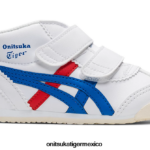 Onitsuka Tiger zapatos 4P8D6N658 blanco/azul directorio niños mexico mid-runner ts